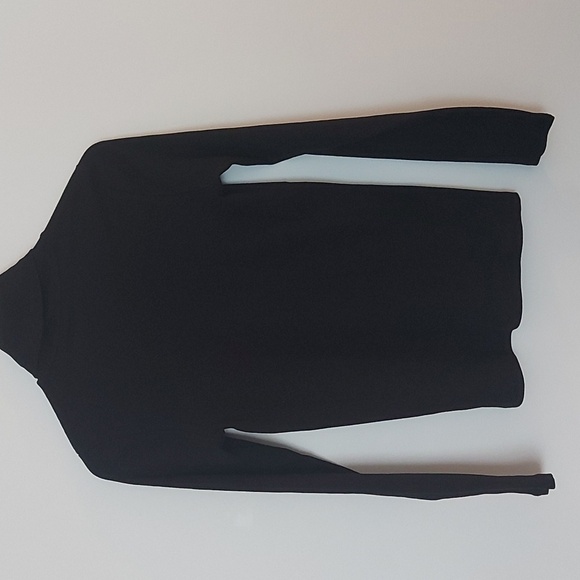 NWT ATM Ribbed Knit Turtle Neck Top Black Size Medium - Picture 3 of 7